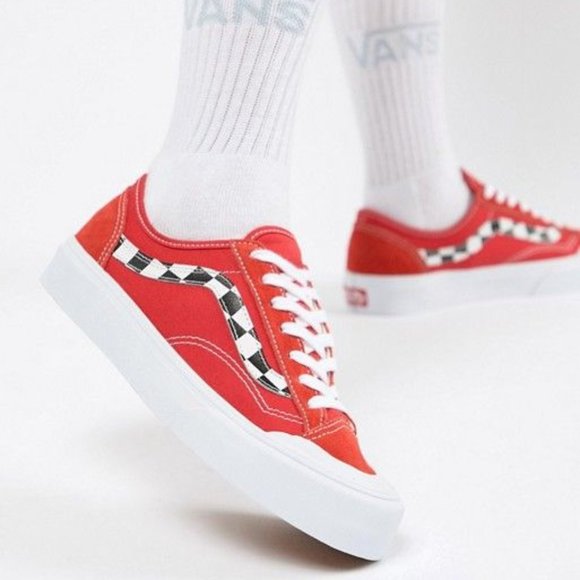 vans exclusive style 36 decon black trainers